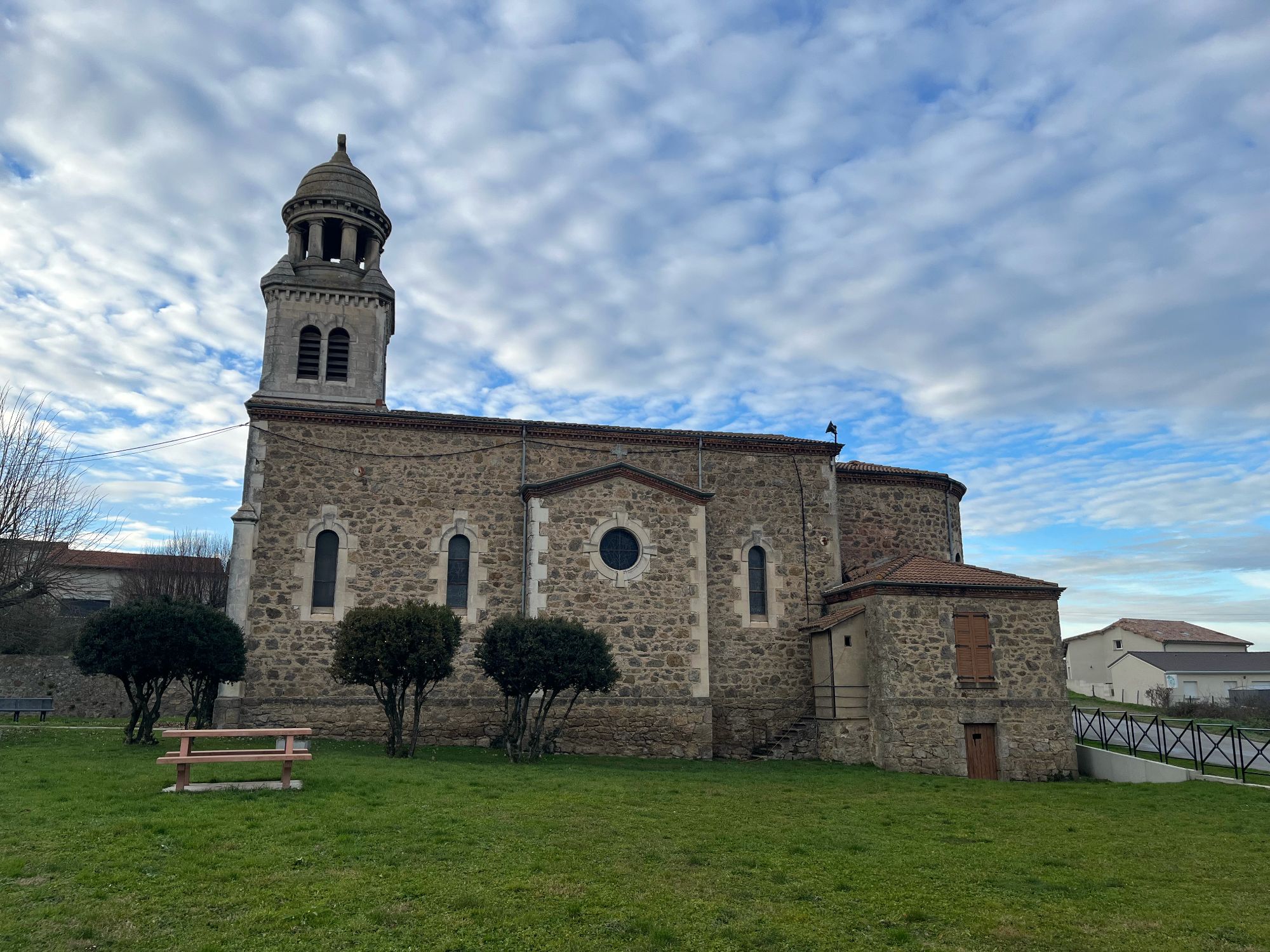 Photo vue eglise bas